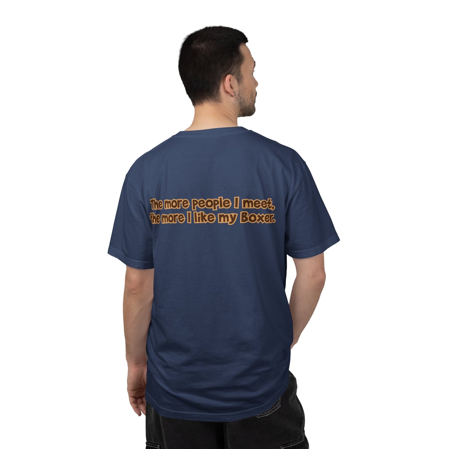 White Boxer Tee - Double Sided - "...I Like My Boxer."