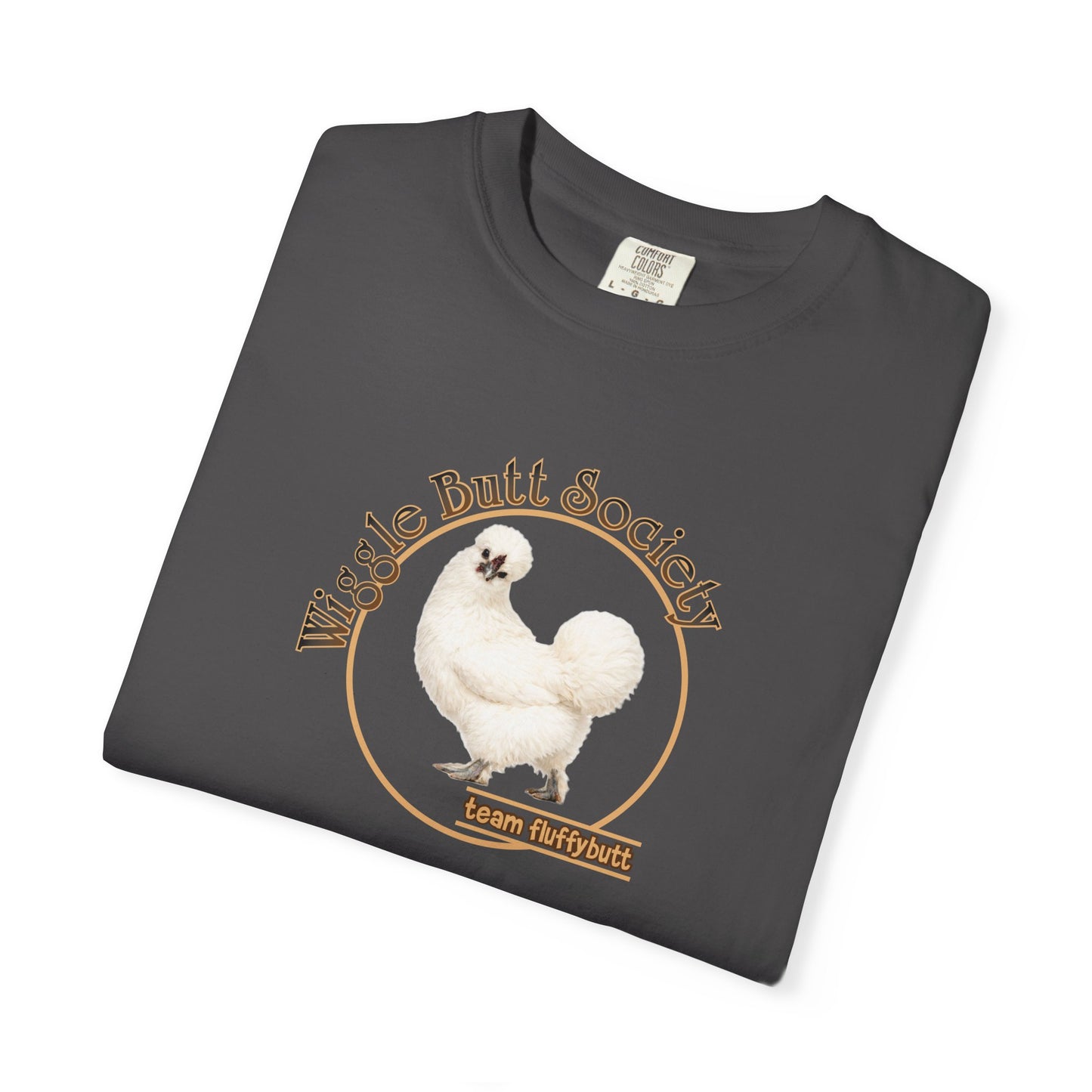 White Silkie Fluffy Butt Crew Tee