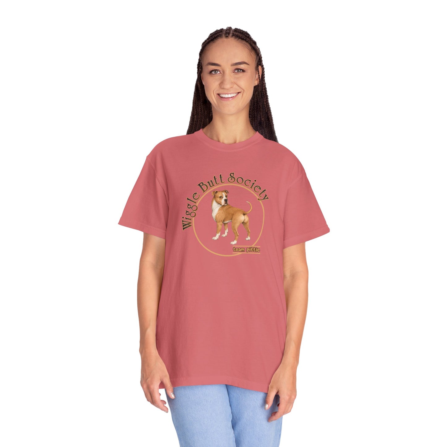 Fawn Pittie Tee - Double Sided - "Built Like a Tank"