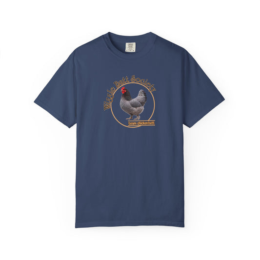 Blue Marron Chicken Butt Crew Tee