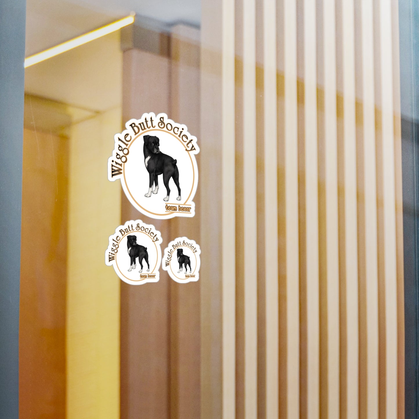 Team Boxer Sticker - Sealed Brindle Boxer