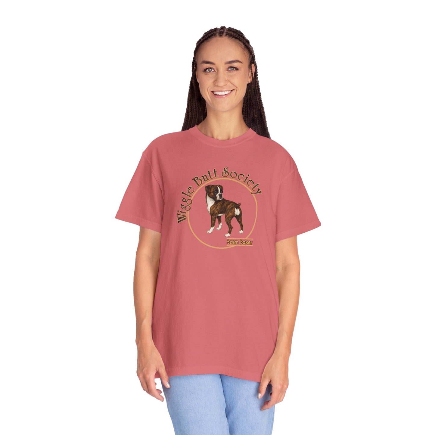 Flashy Brindle Boxer Tee - Double Sided "...I Like My Boxer”