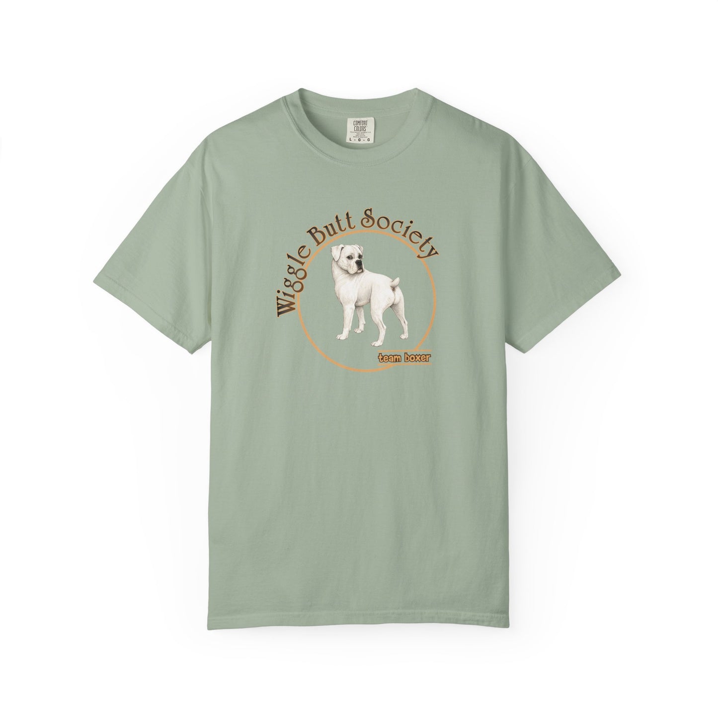 White Boxer Tee - Double Sided - “What Is Personal Space?”
