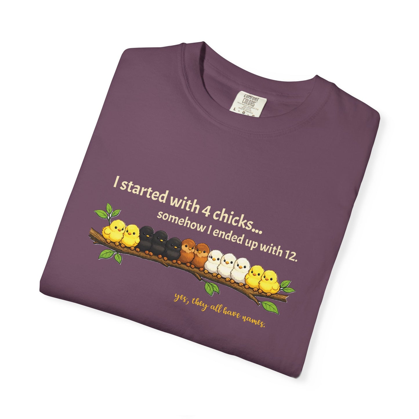 Chicken Math – I Started With 4 Chicks Tee