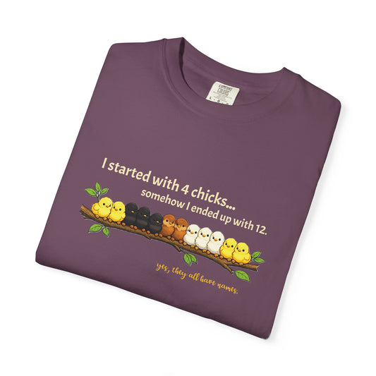 Chicken Math – I Started With 4 Chicks Tee