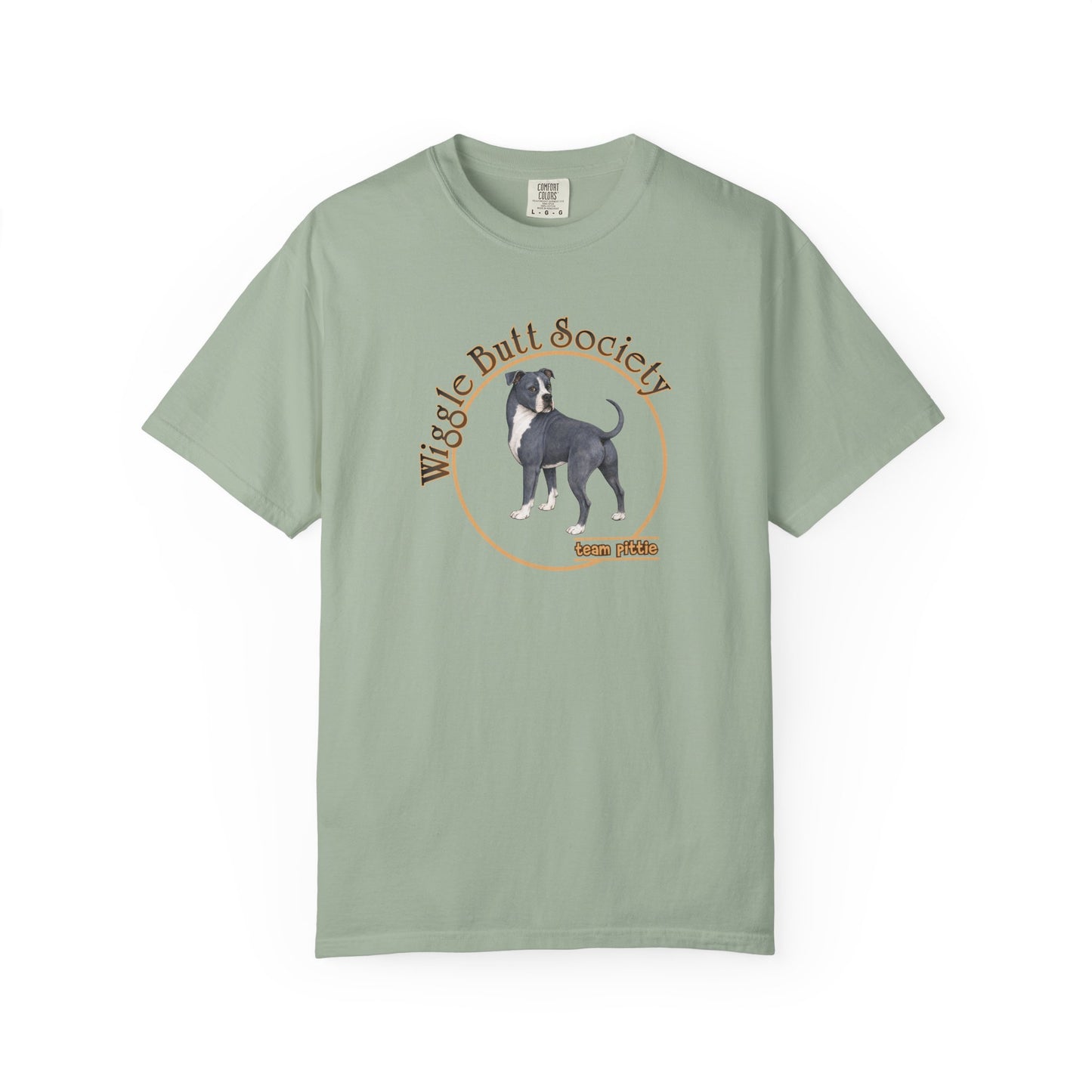 Blue Pittie Tee - Double Sided - "...I Like My Pittie"