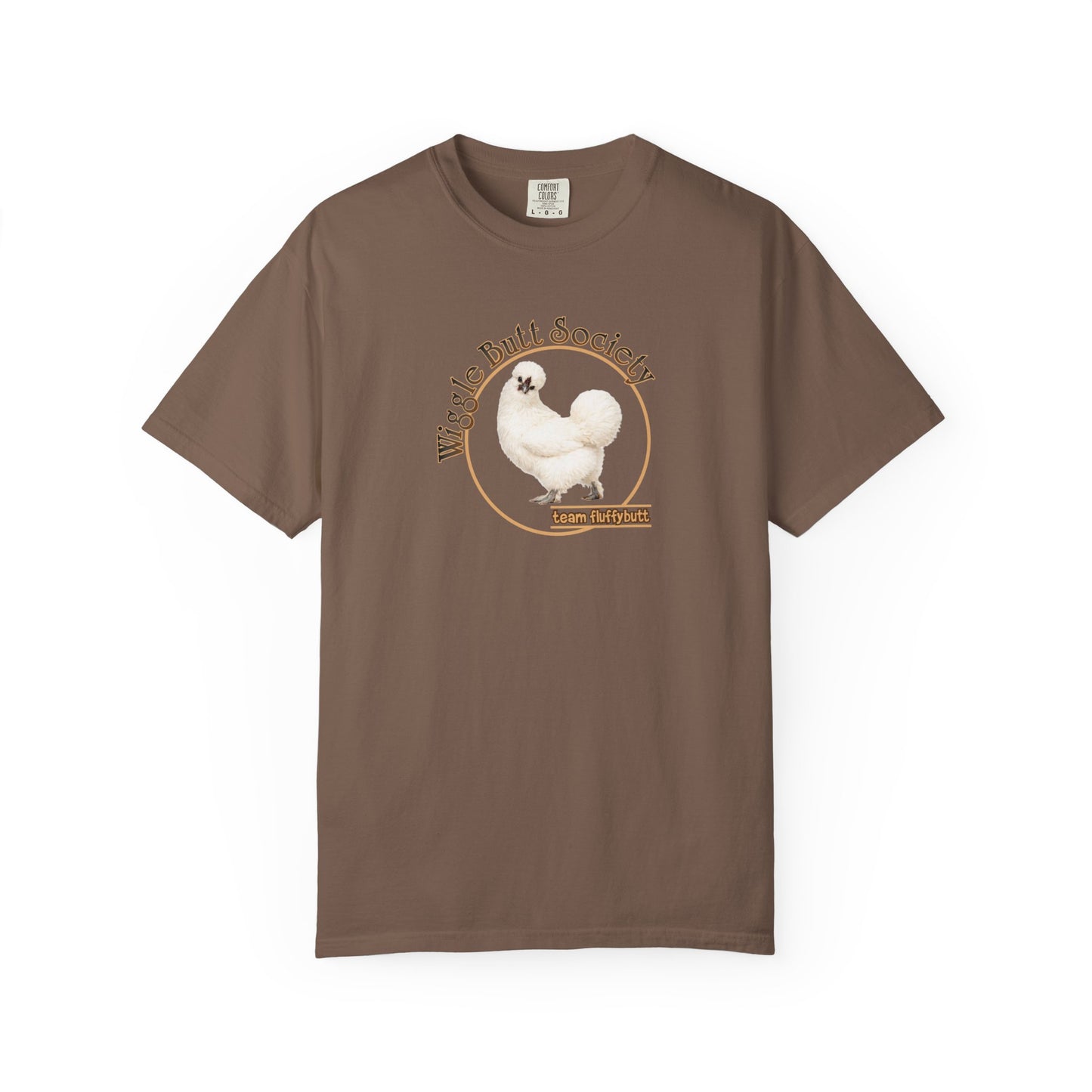 White Silkie Fluffy Butt Crew Tee