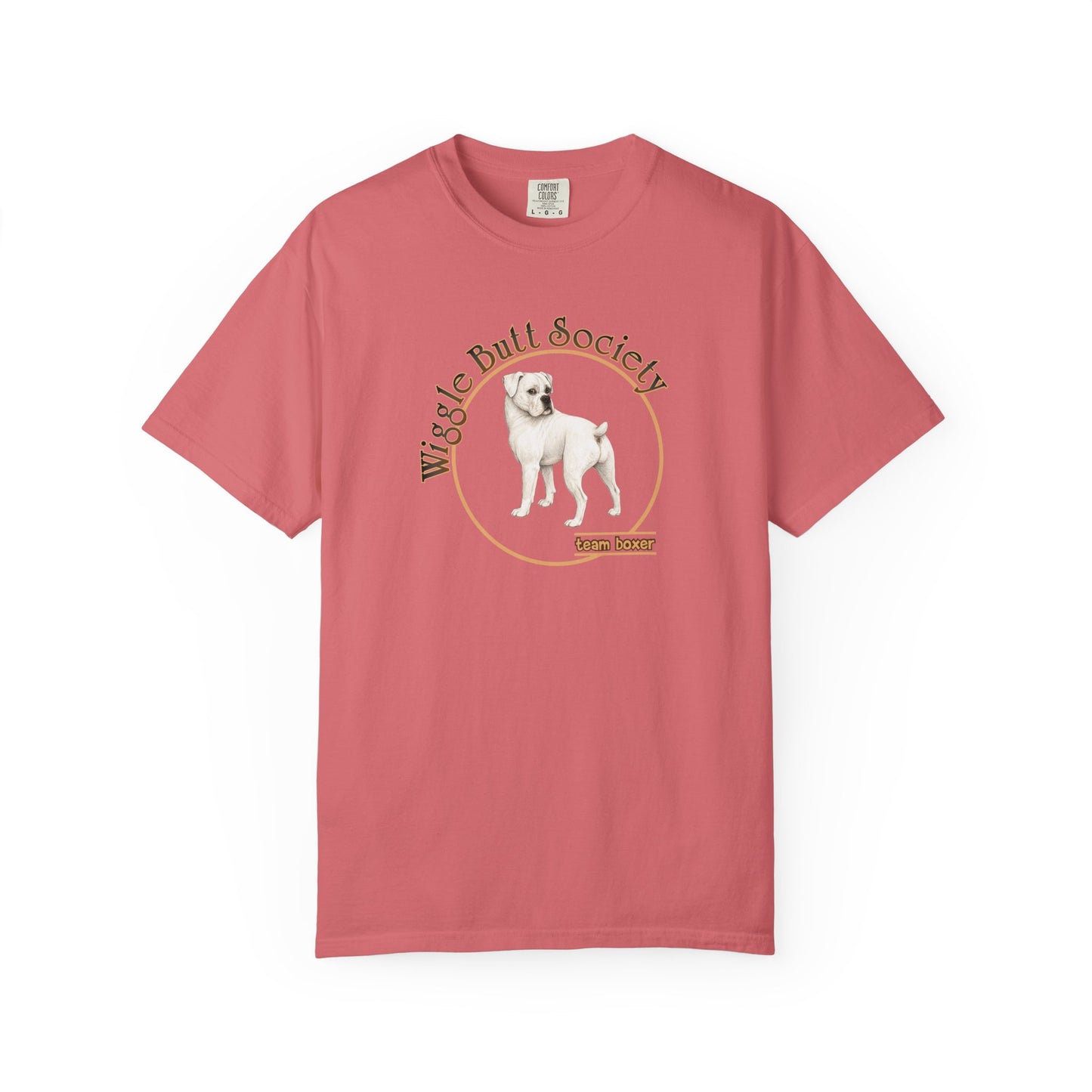 White Boxer Tee - Double Sided - “What Is Personal Space?”