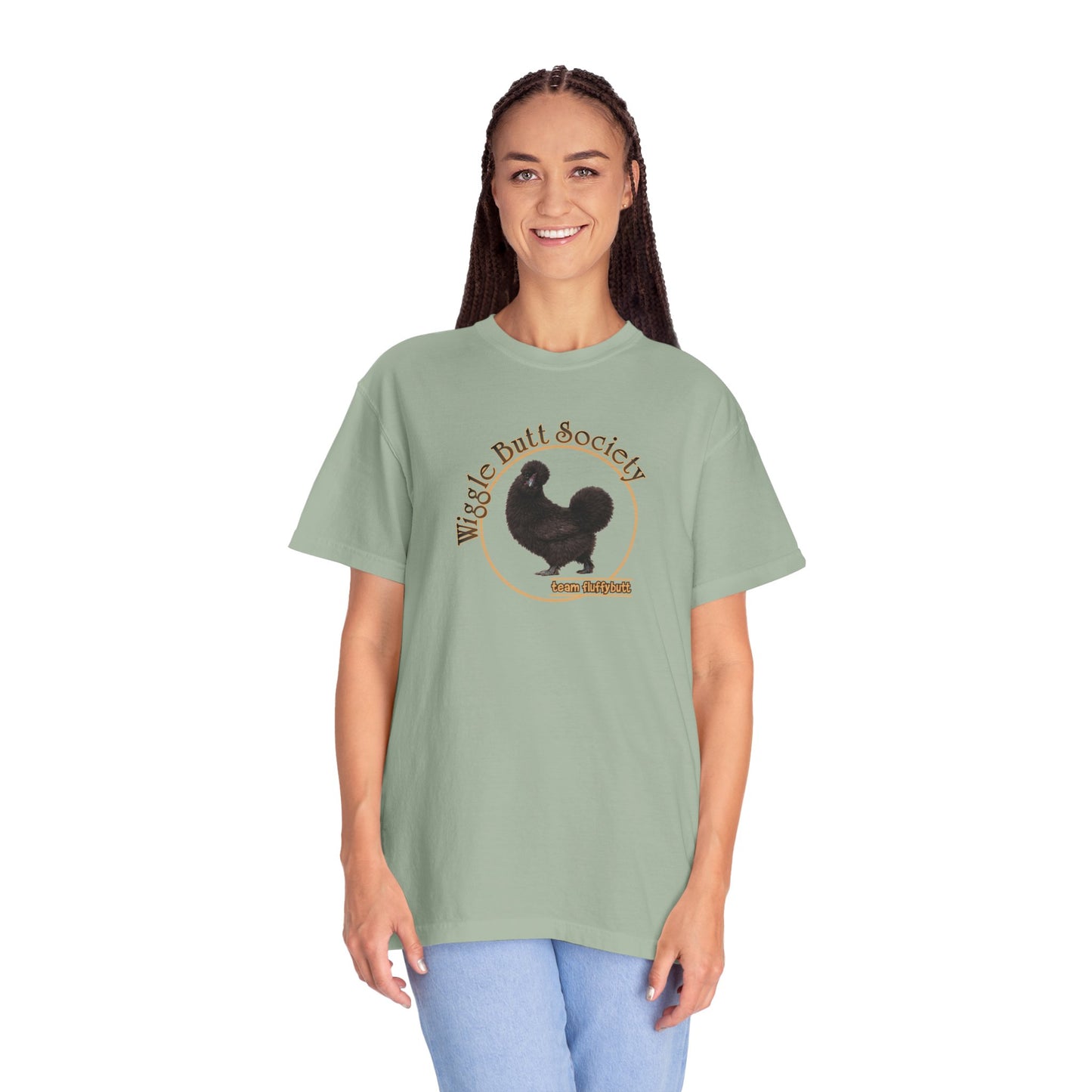Black Silkie Fluffy Butt Crew Tee