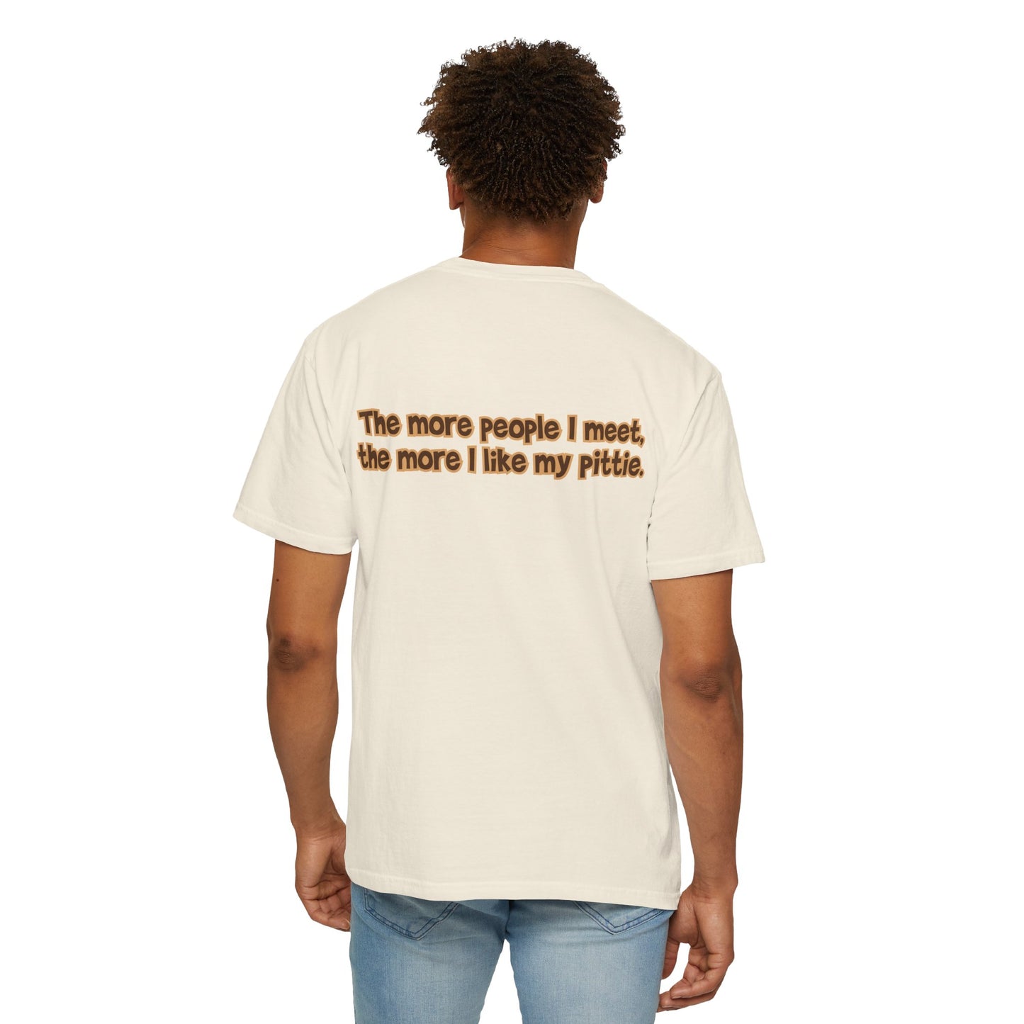 Blue Pittie Tee - Double Sided - "...I Like My Pittie"