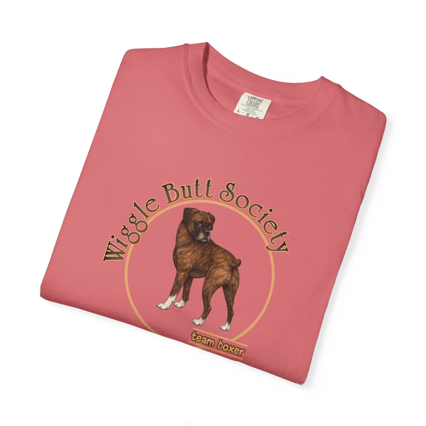 Brindle Boxer Tee - Double Sided - “What Is Personal Space?”