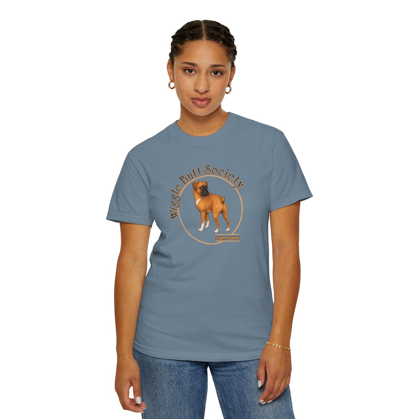 Fawn Boxer Tee - Double Sided - “What Is Personal Space?”
