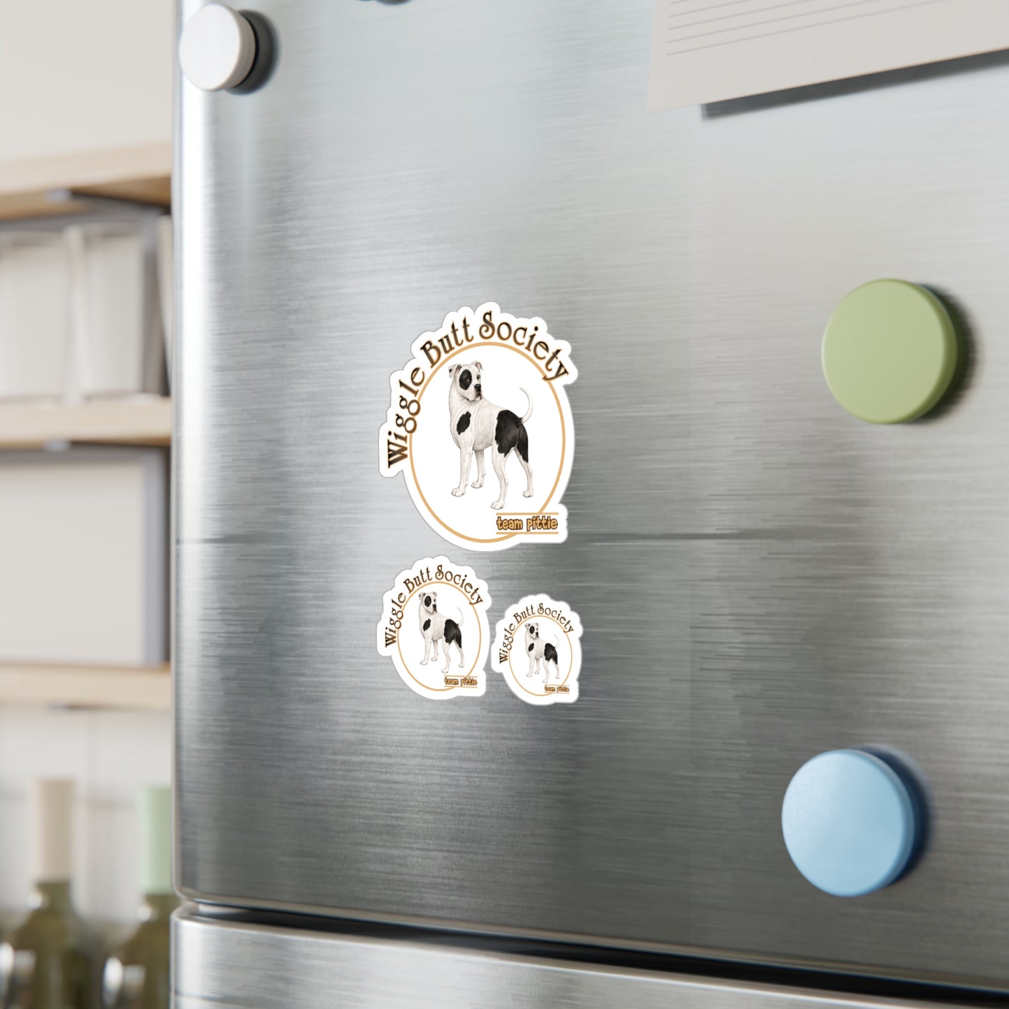 Piebald Pittie Stickers