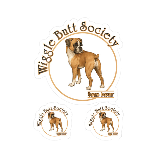 Team Boxer Sticker - Flashy Fawn Boxer