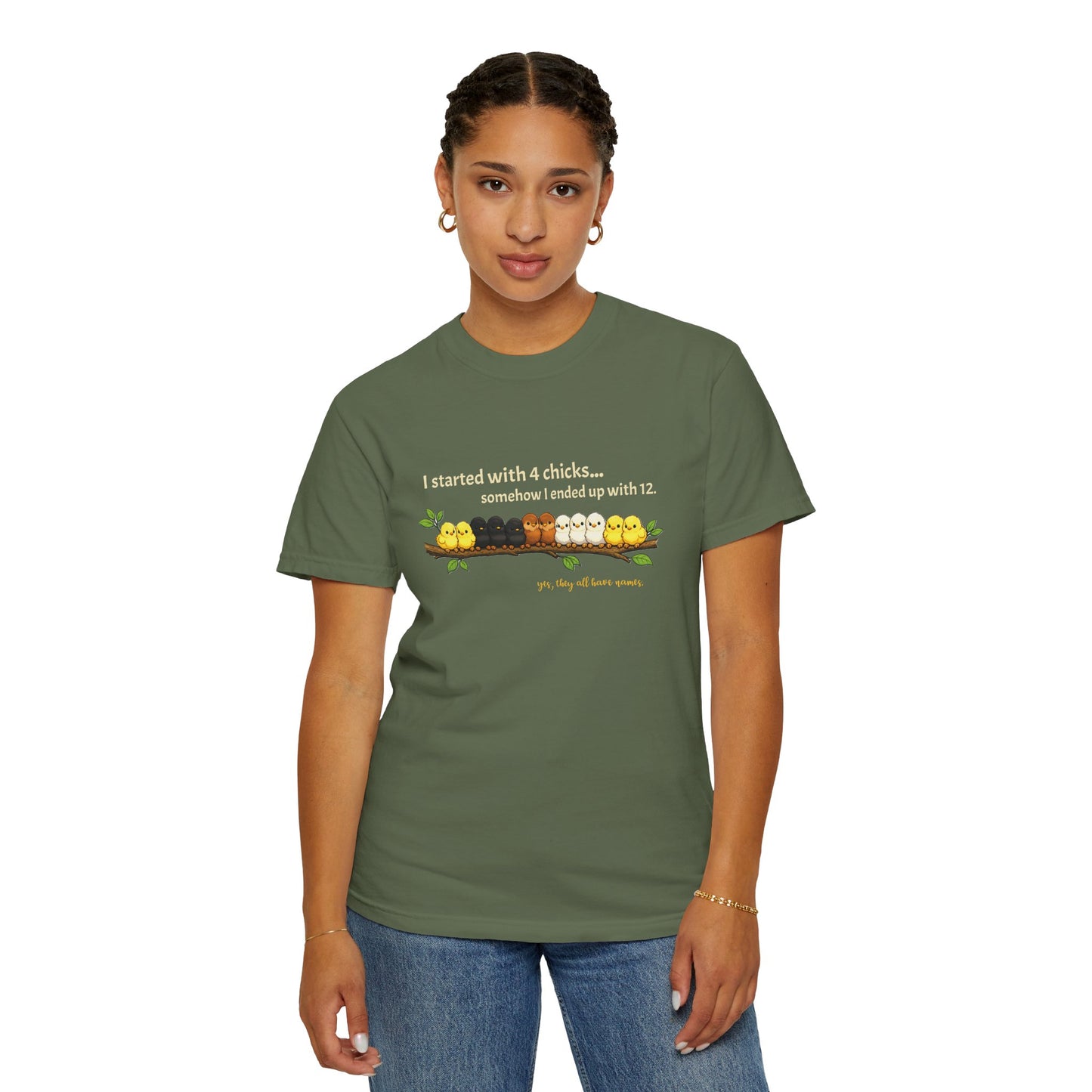 Chicken Math – I Started With 4 Chicks Tee