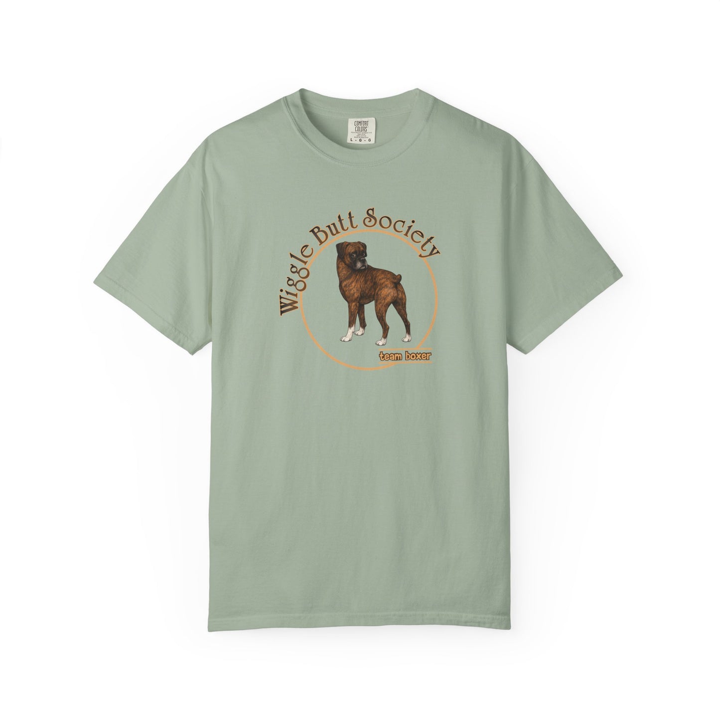 Brindle Boxer Tee - Double Sided - “What Is Personal Space?”