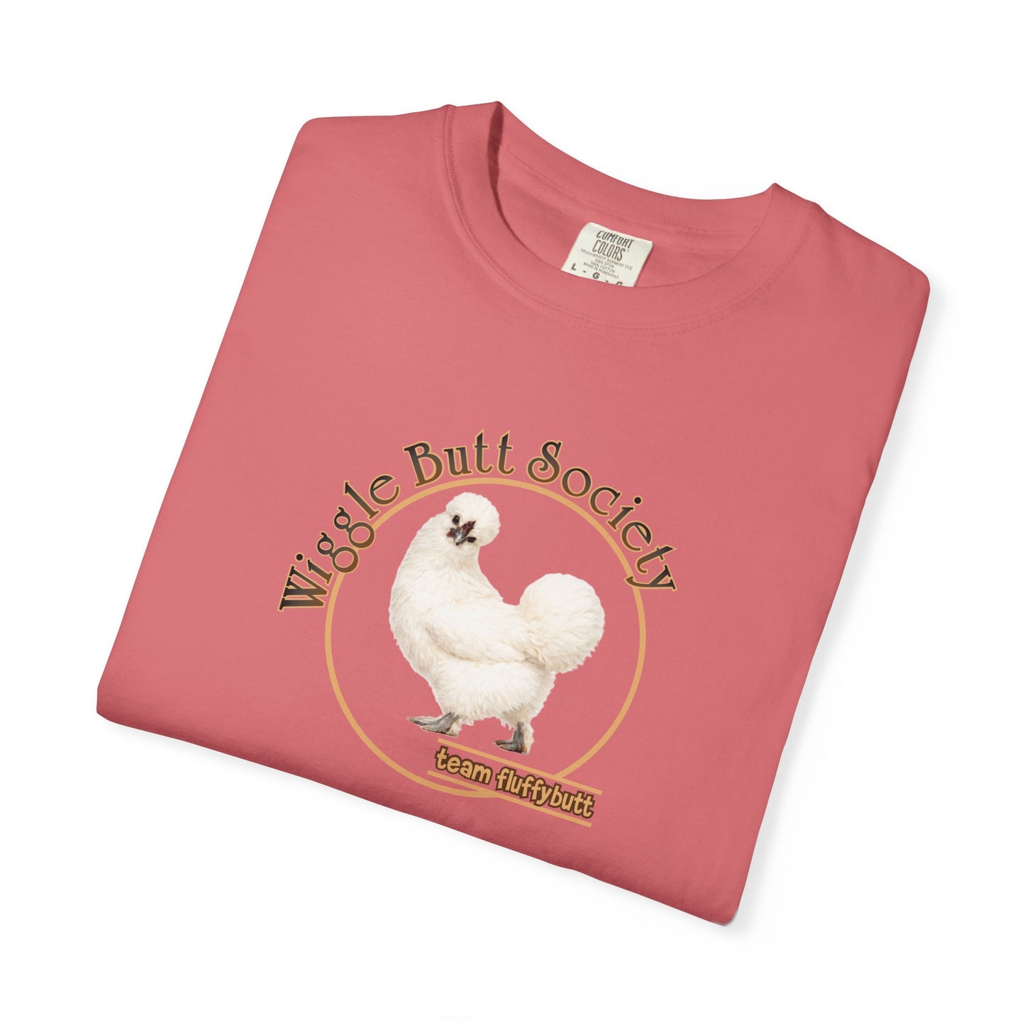 White Silkie Fluffy Butt Crew Tee