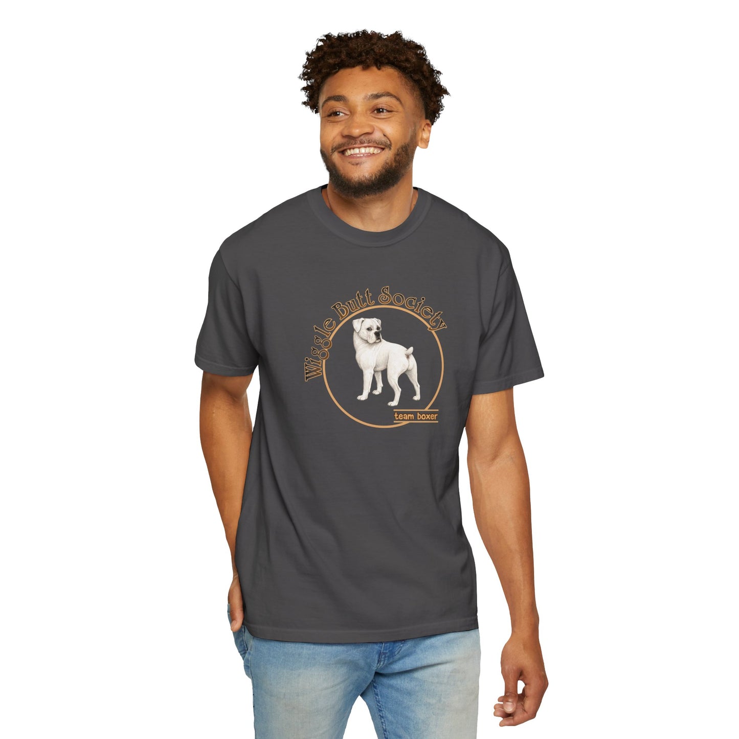 White Boxer Tee - Logo