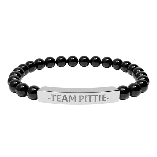 Team Pittie Beaded Bracelet