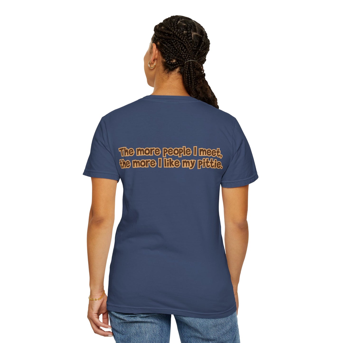Fawn Pittie Tee - Double Sided - "...I Like My Pittie"