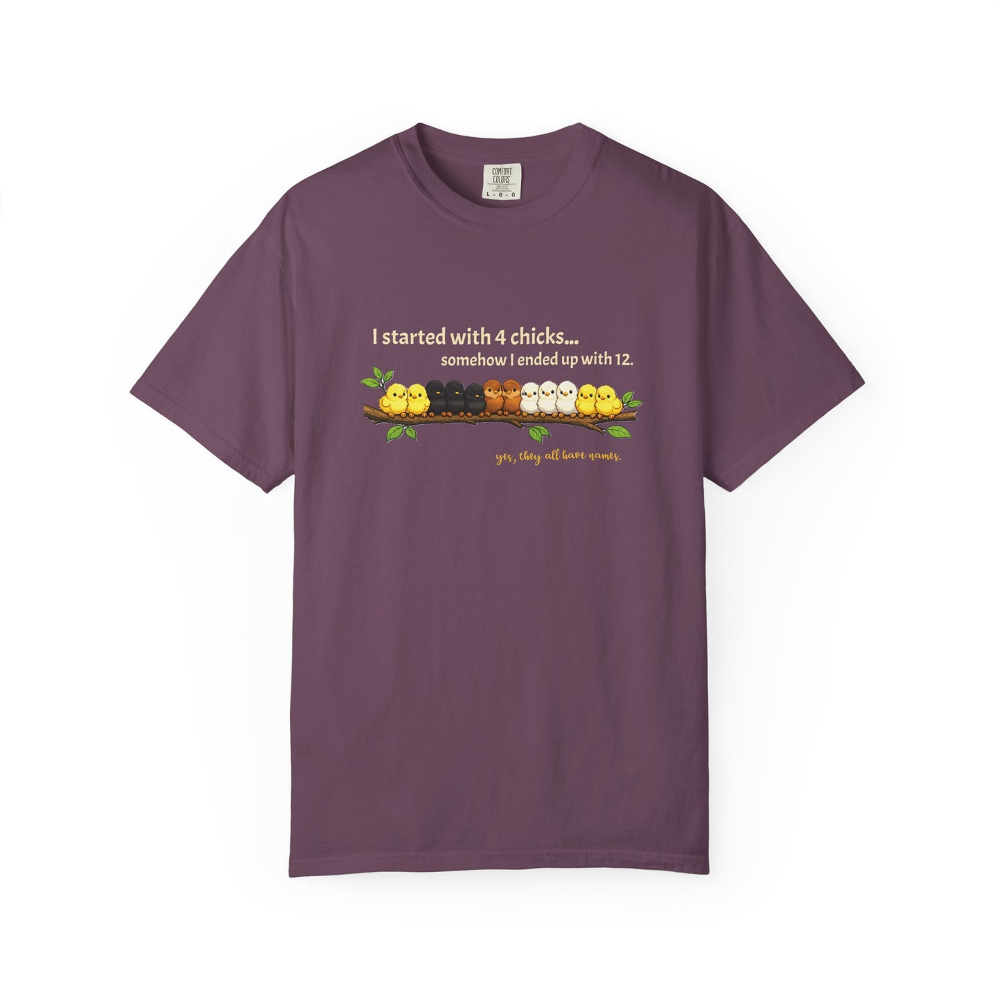 Chicken Math – I Started With 4 Chicks Tee