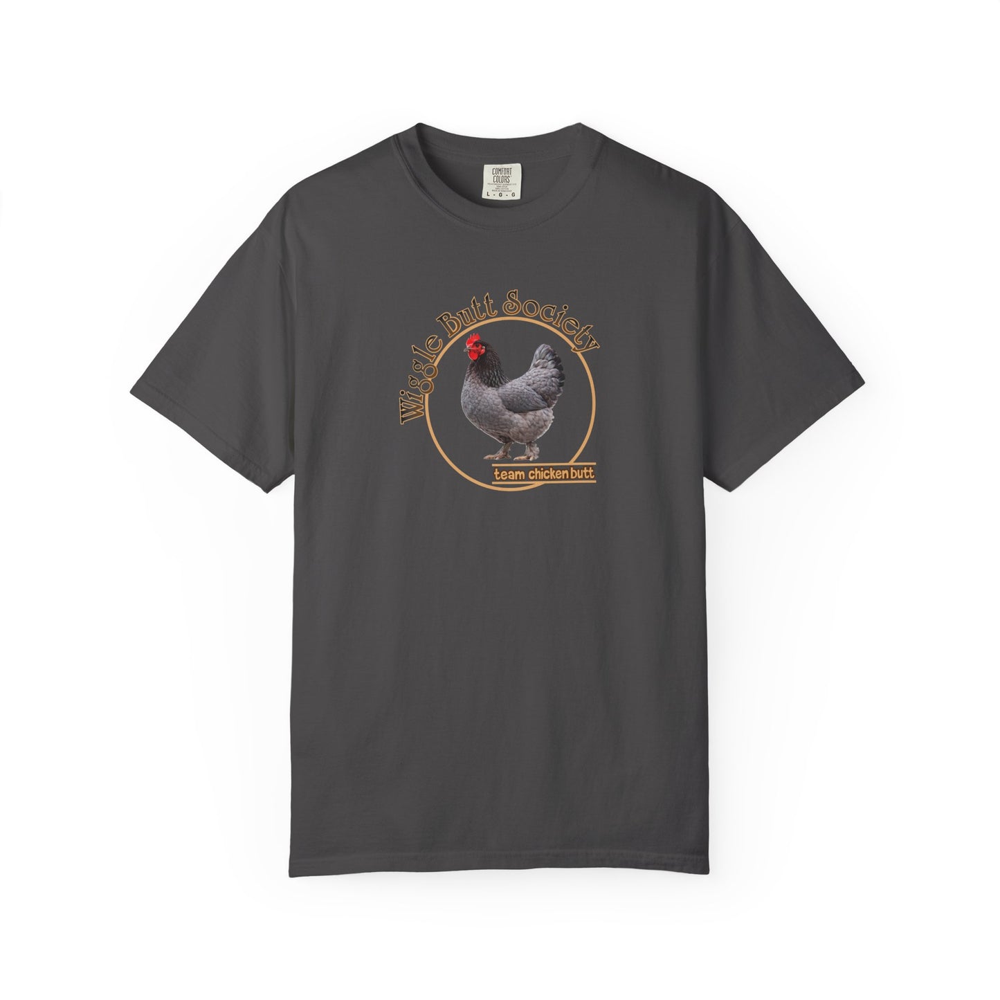 Blue Marron Chicken Butt Crew Tee