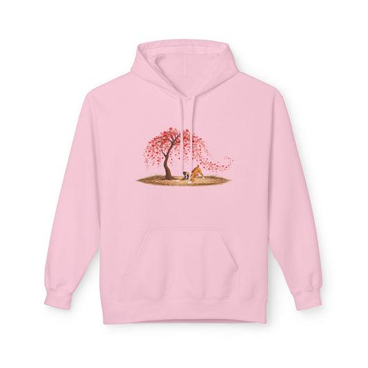 Weeping Heart Tree with Playful Boxer - Hoodie