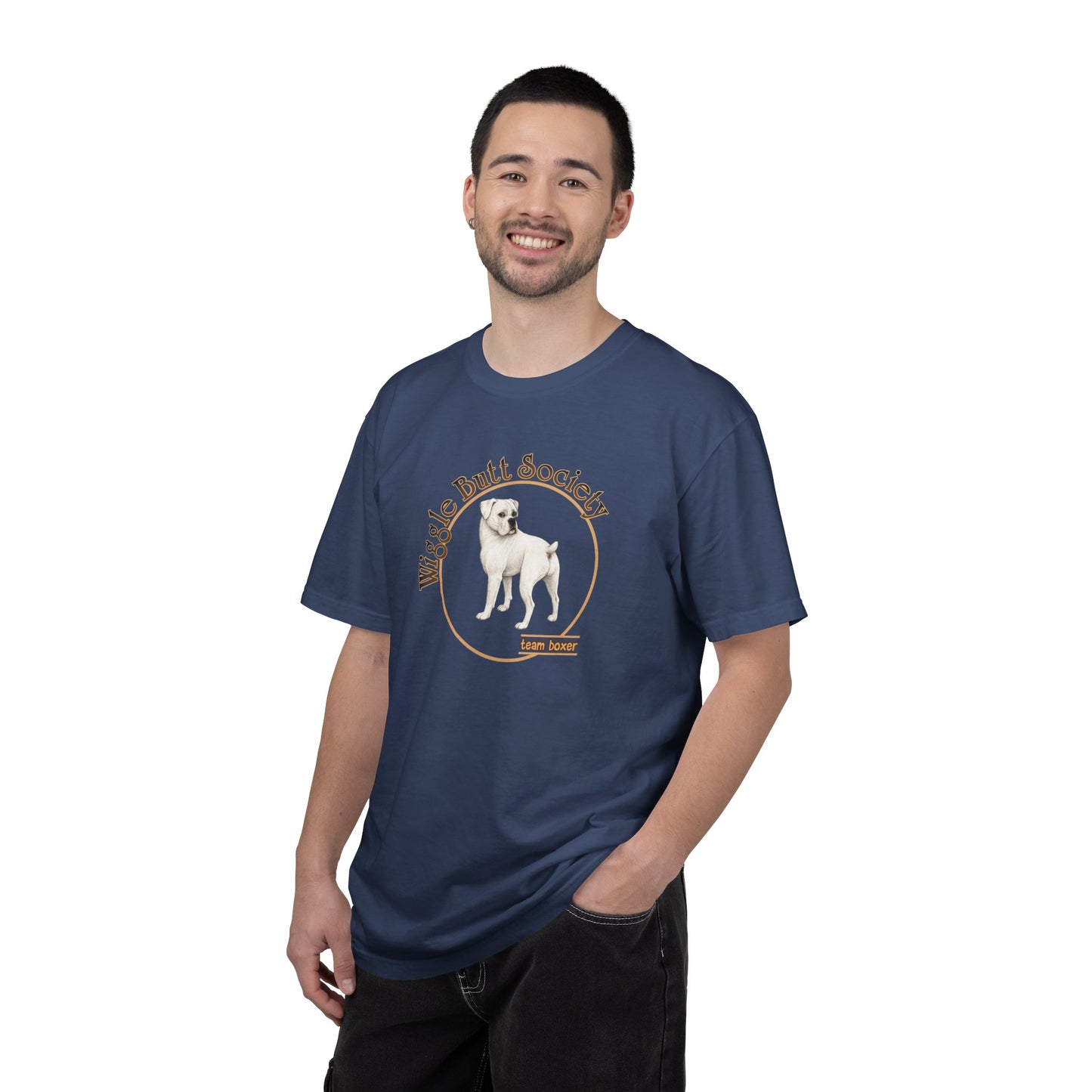 White Boxer Tee - Double Sided - "...I Like My Boxer."