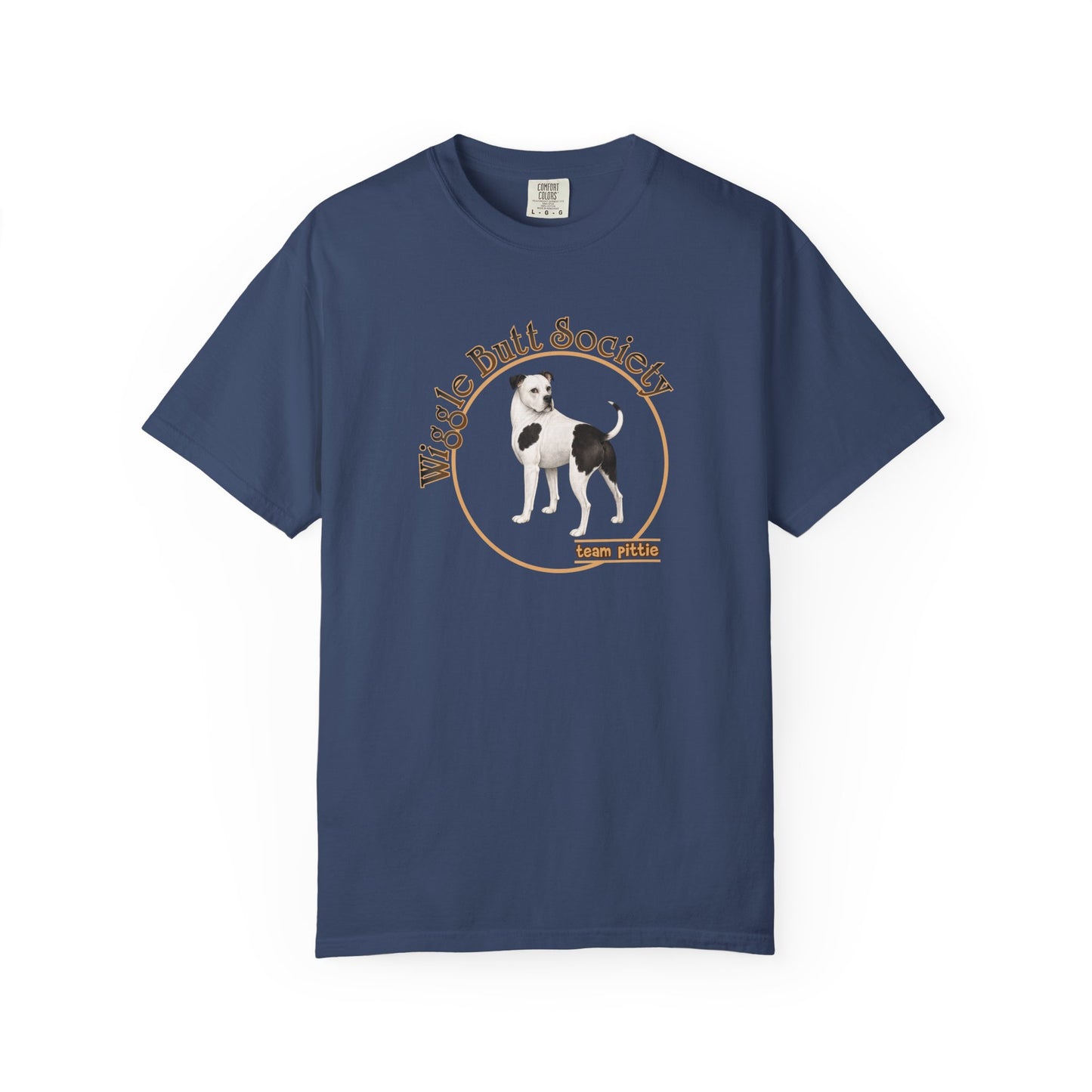Piebald Pittie Tee - Double Sided - "...I Like My Pittie"