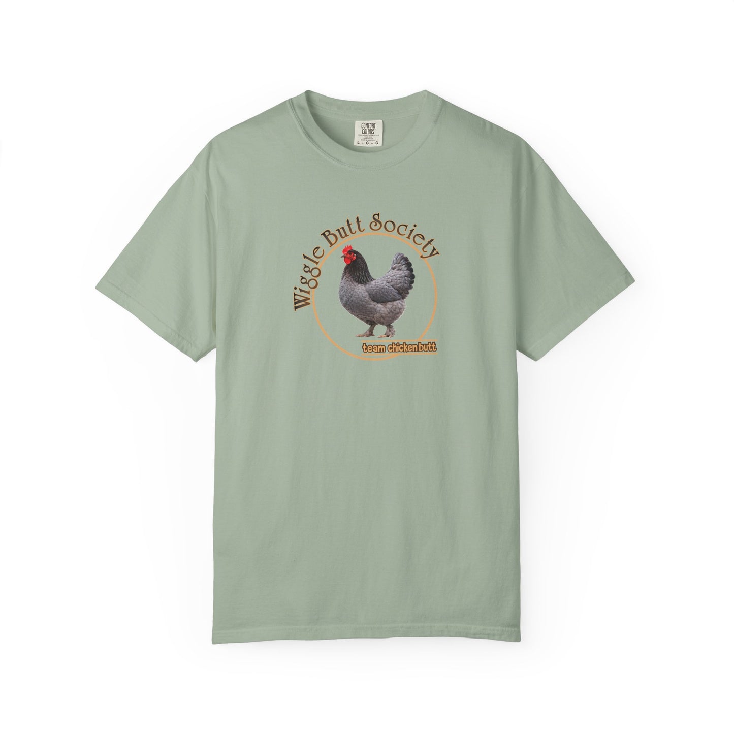 Blue Marron Chicken Butt Crew Tee
