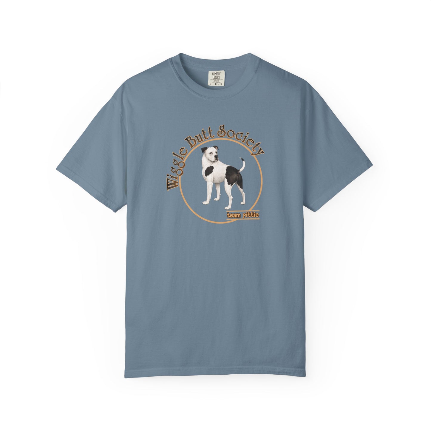 Piebald Pittie Tee - Double Sided - "Built Like a Tank"