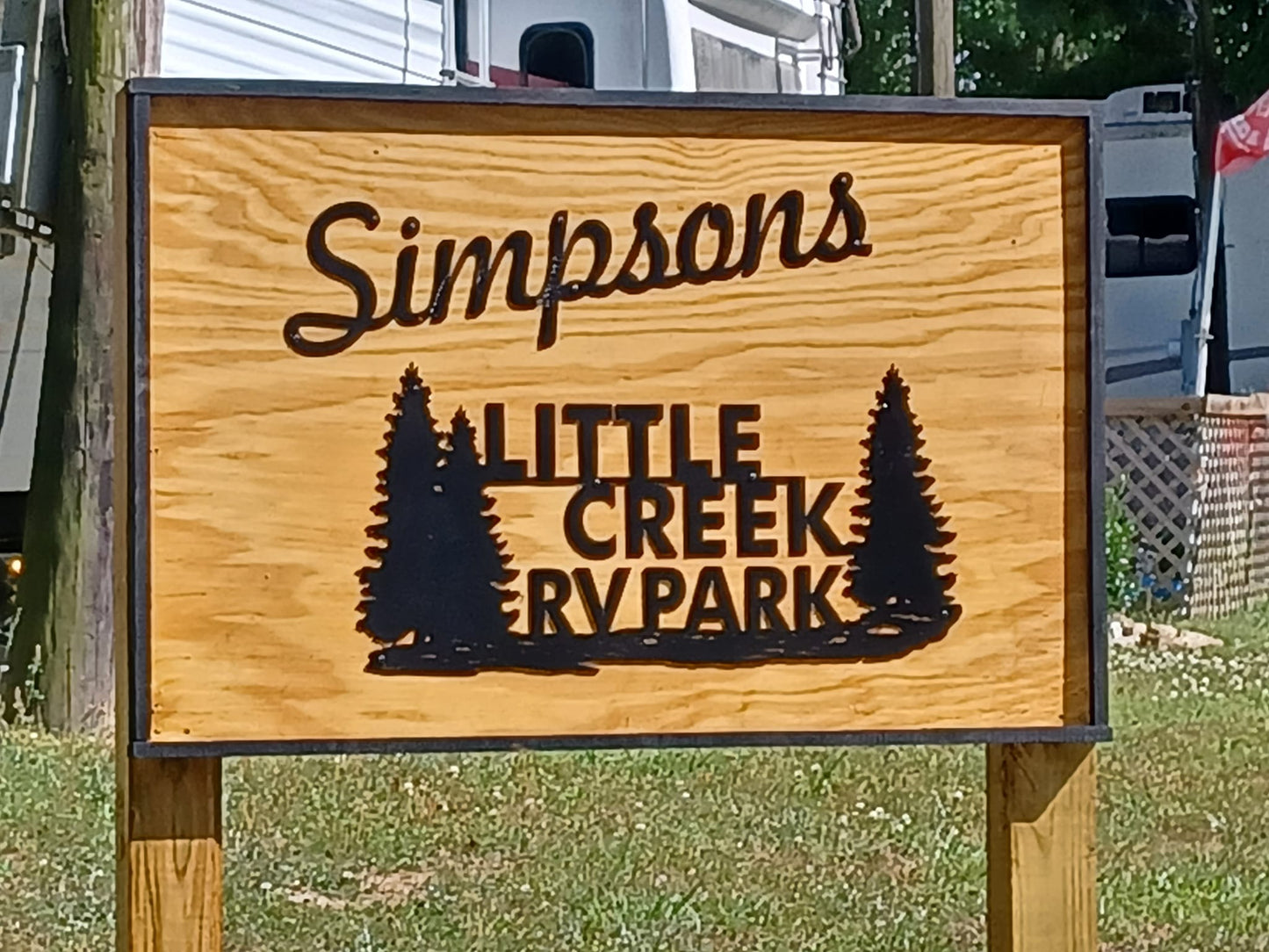 Custom RV Park Sign – Little Creek