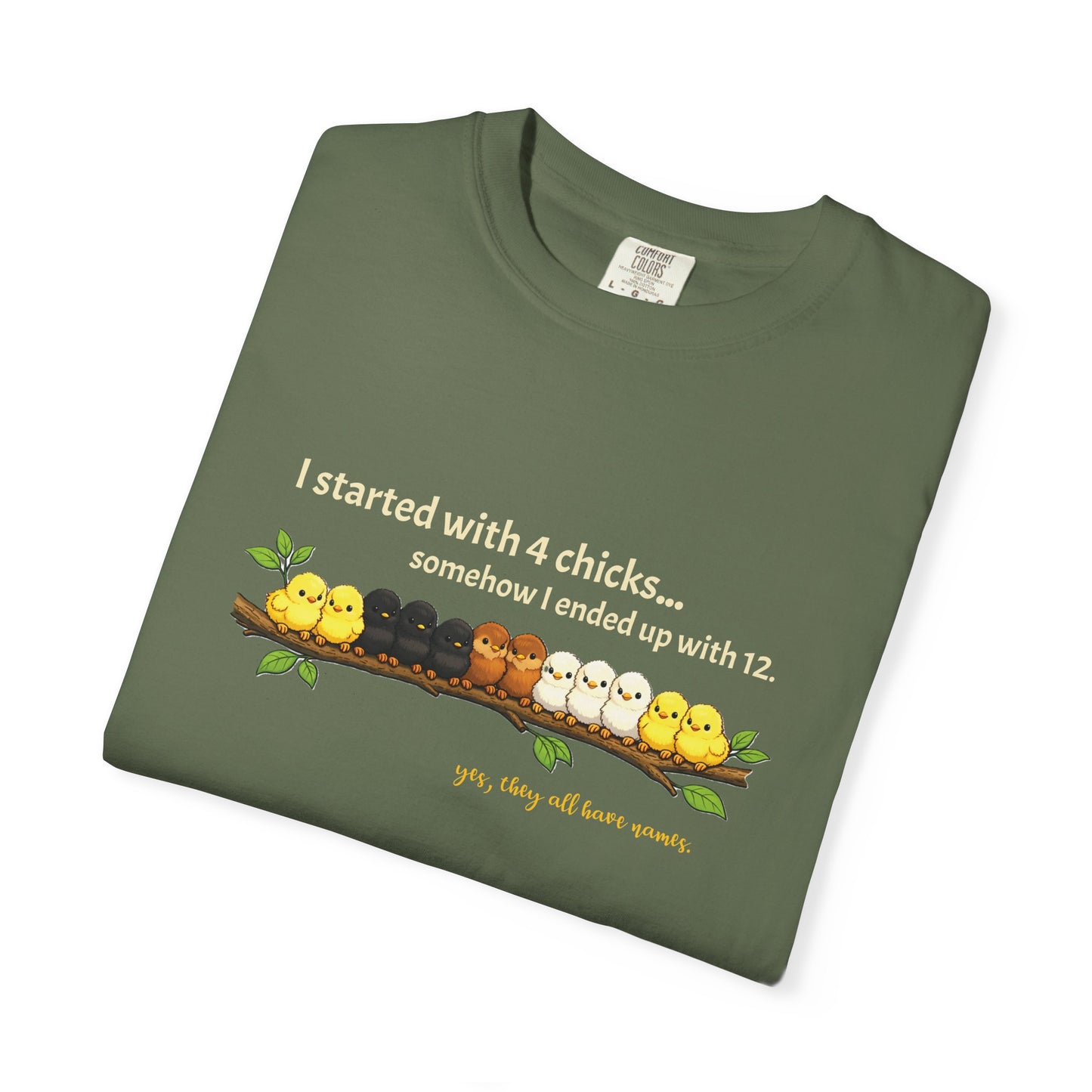 Chicken Math – I Started With 4 Chicks Tee