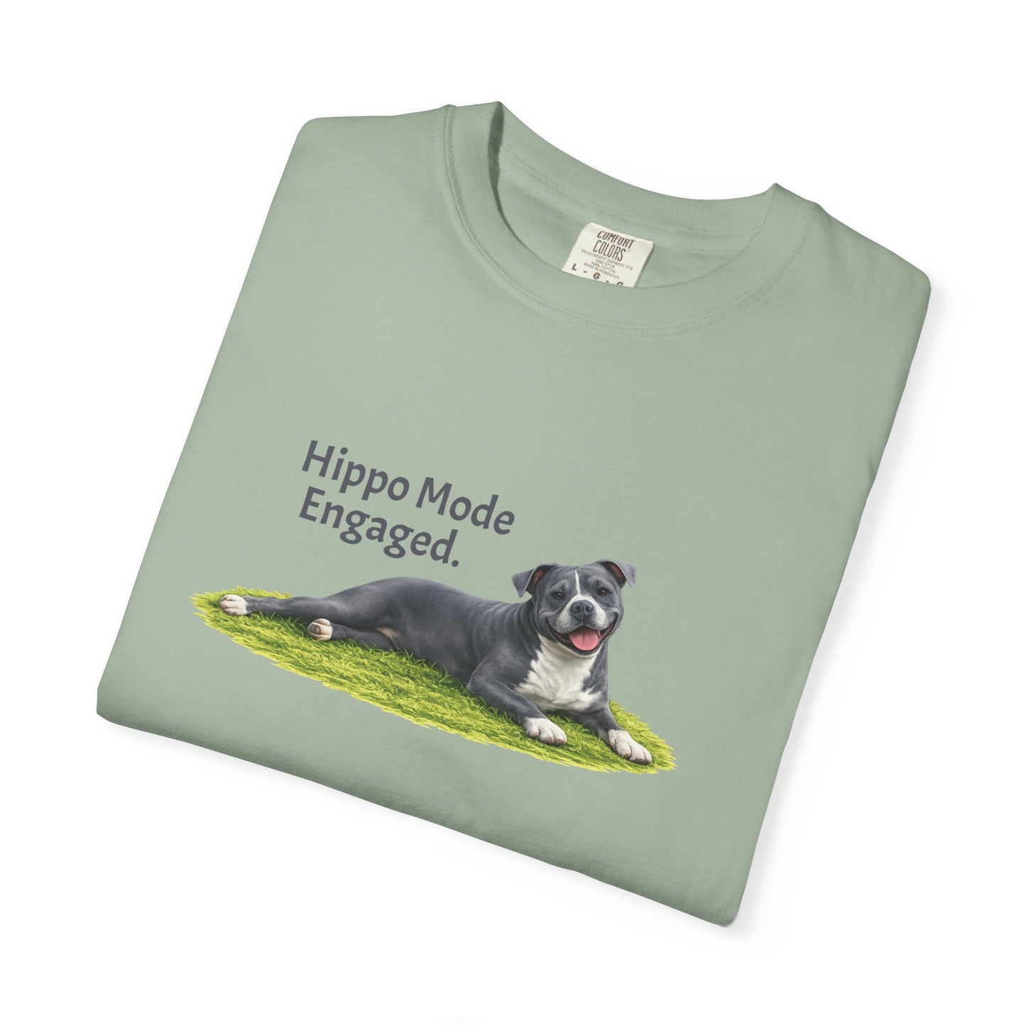 Hippo Mode Engaged. Pittie Tee