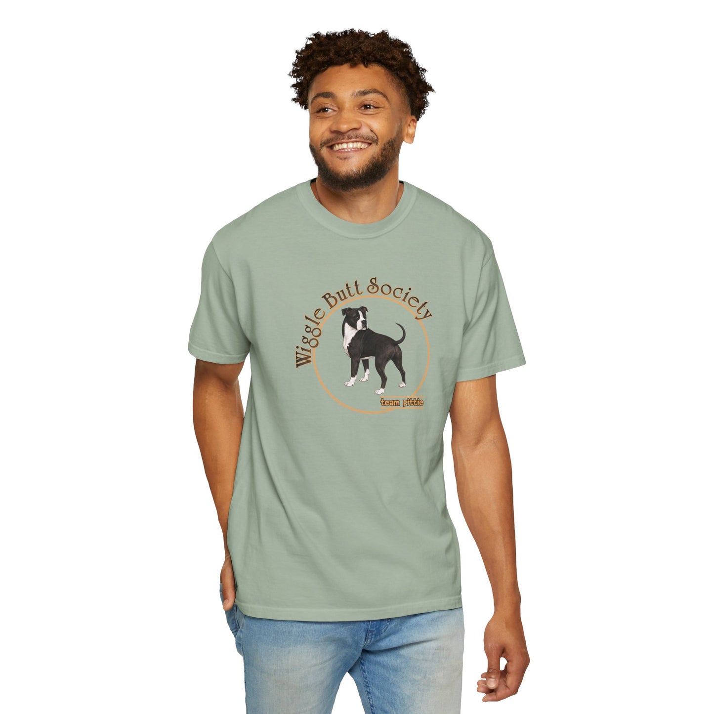 Tuxedo Pittie Tee - Double Sided - "Built Like a Tank"