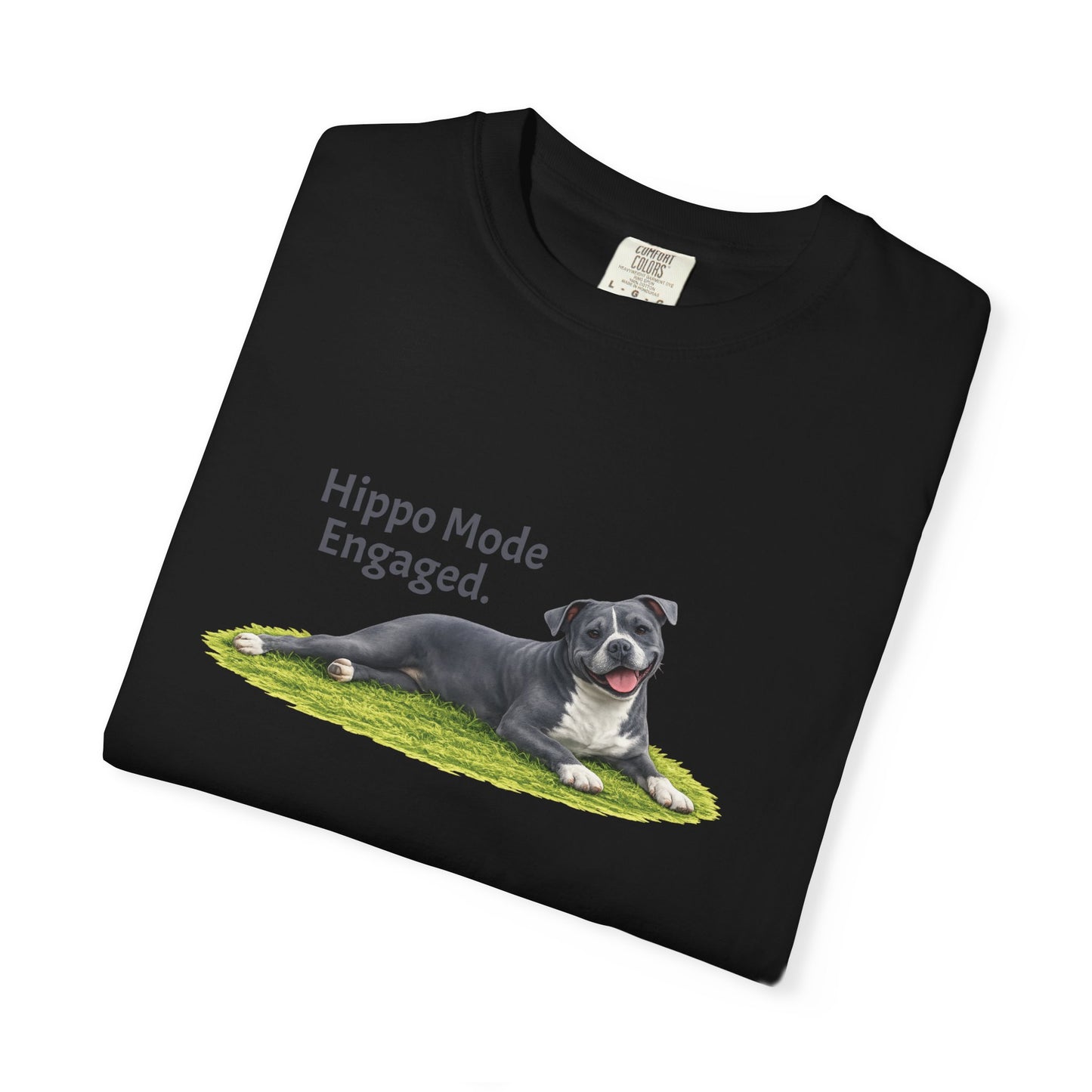 Hippo Mode Engaged. Pittie Tee