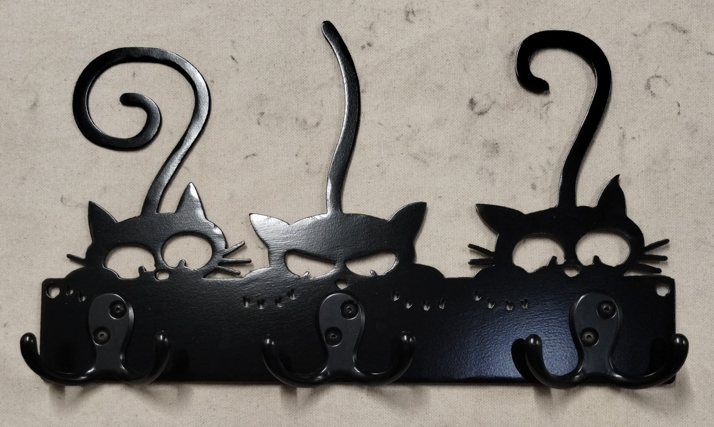 Curious Cats Key Chain-Leash Hanger