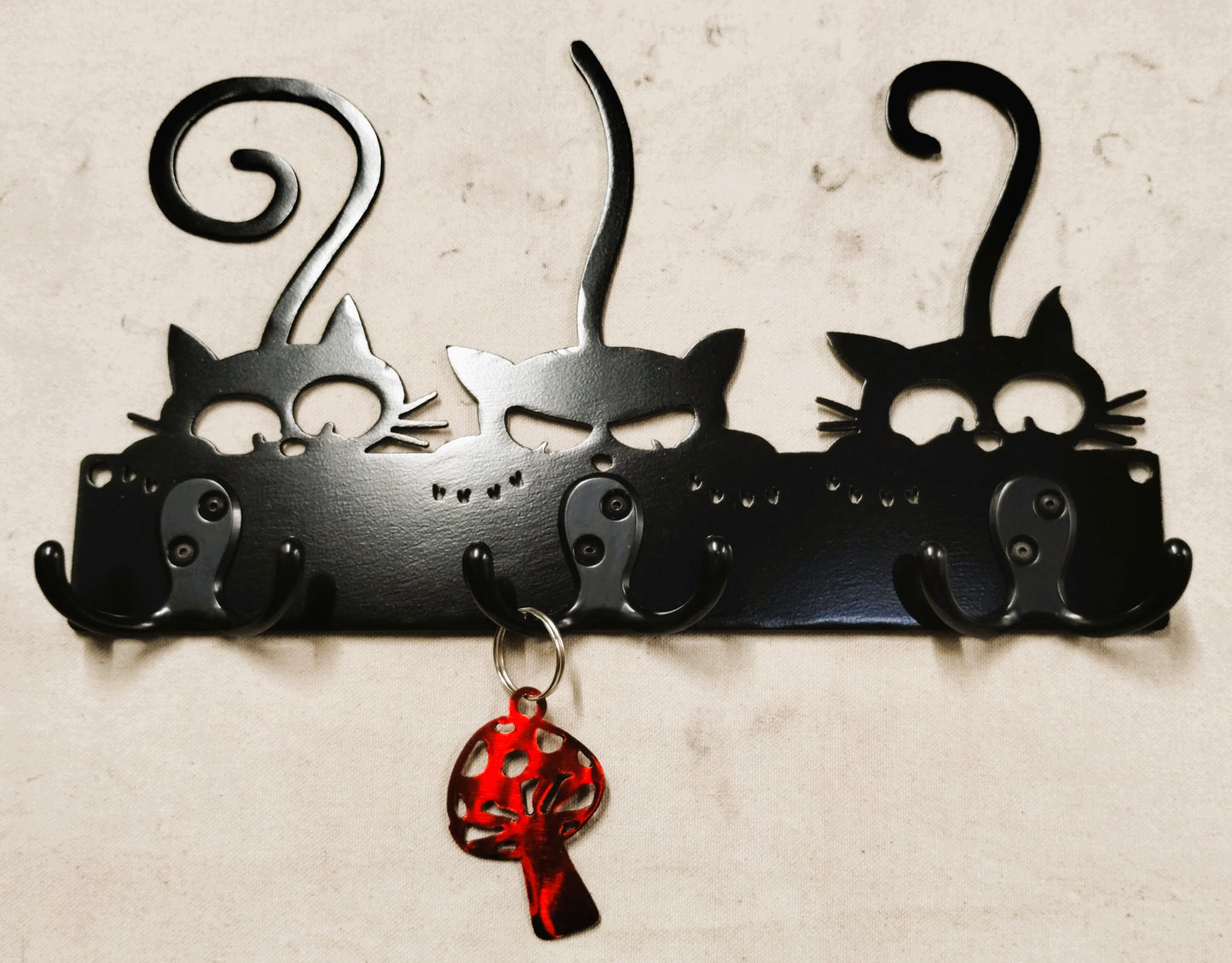 Curious Cats Key Chain-Leash Hanger