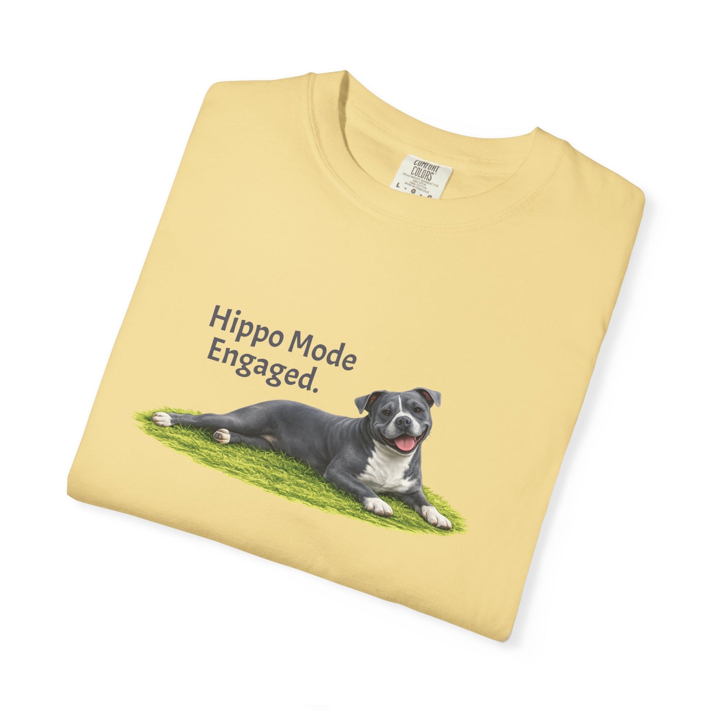 Hippo Mode Engaged. Pittie Tee