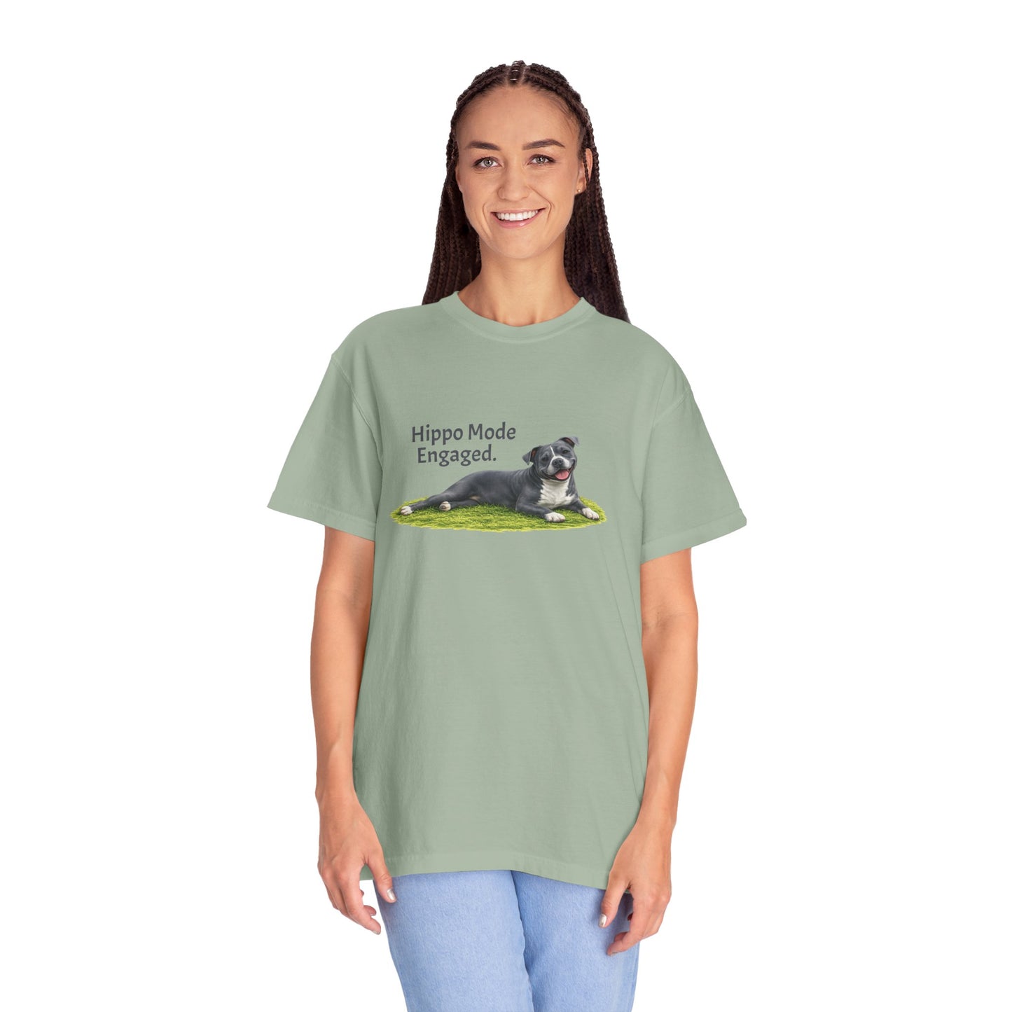 Hippo Mode Engaged. Pittie Tee
