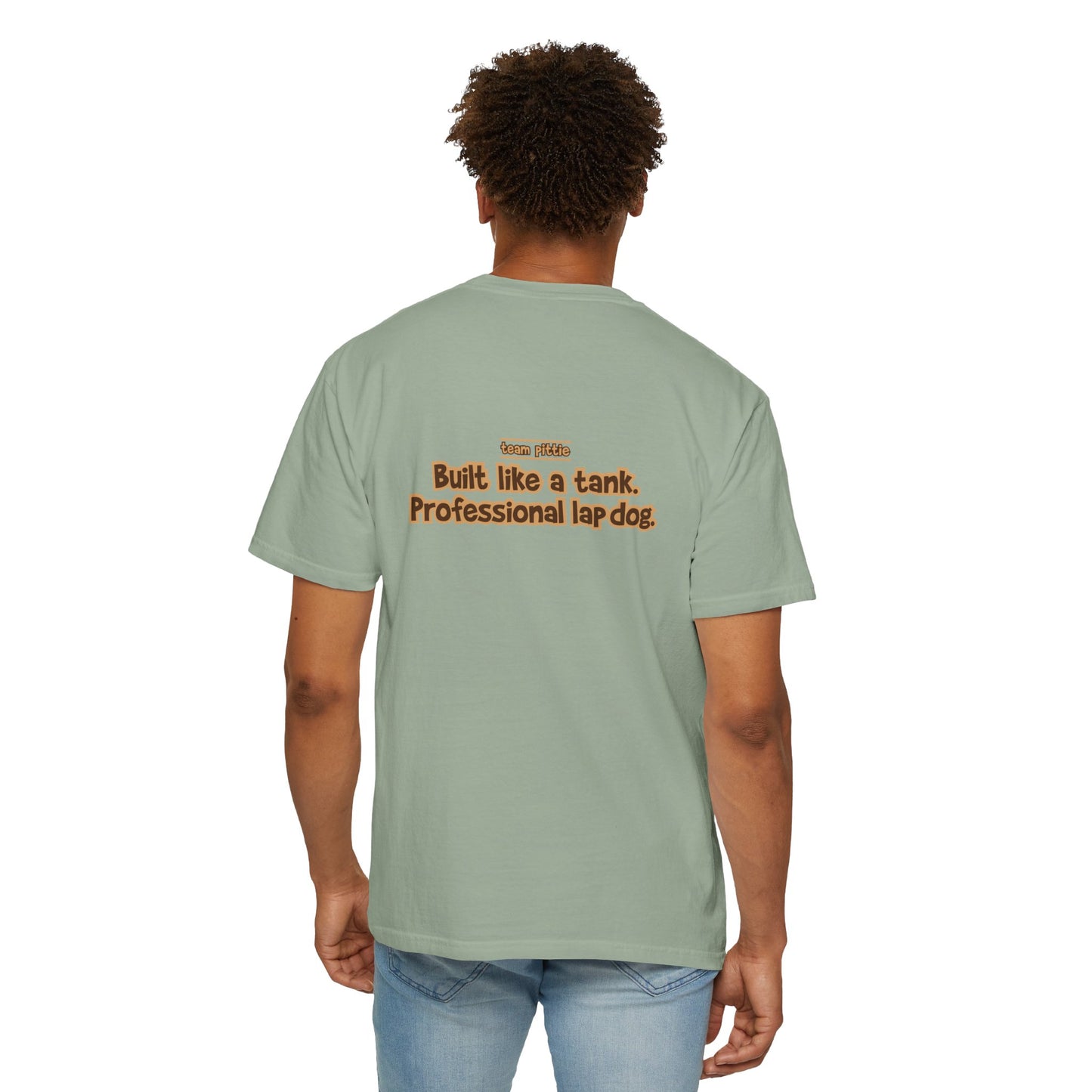 Tuxedo Pittie Tee - Double Sided - "Built Like a Tank"