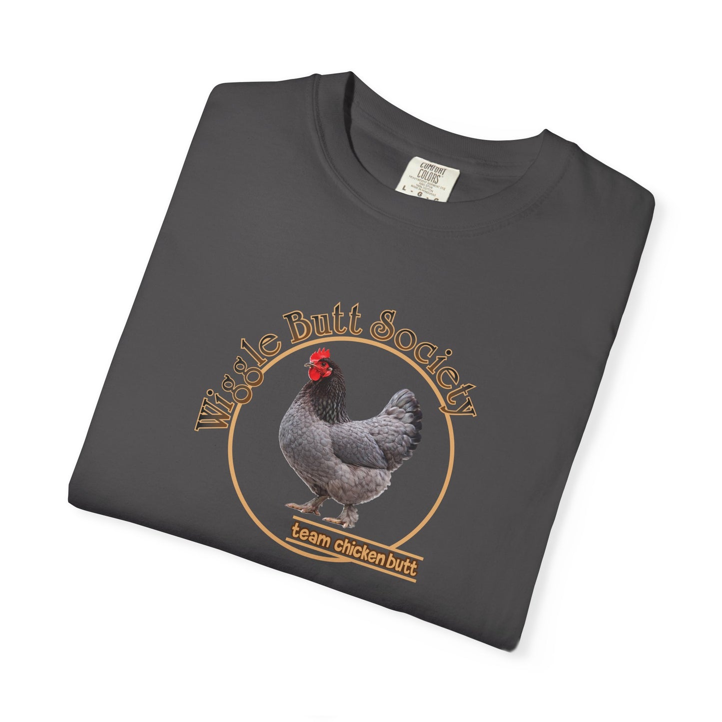 Blue Marron Chicken Butt Crew Tee