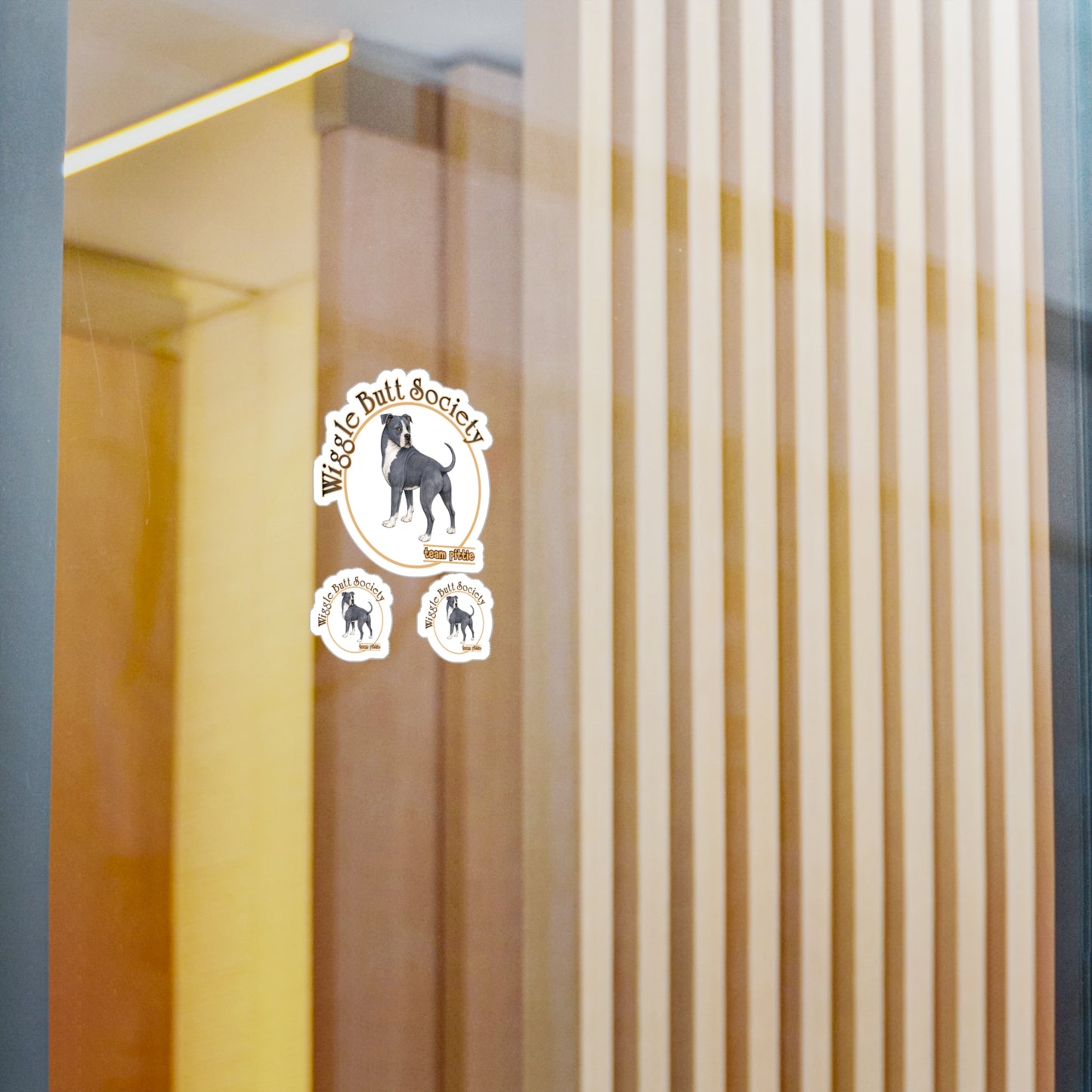 Blue Pittie Stickers