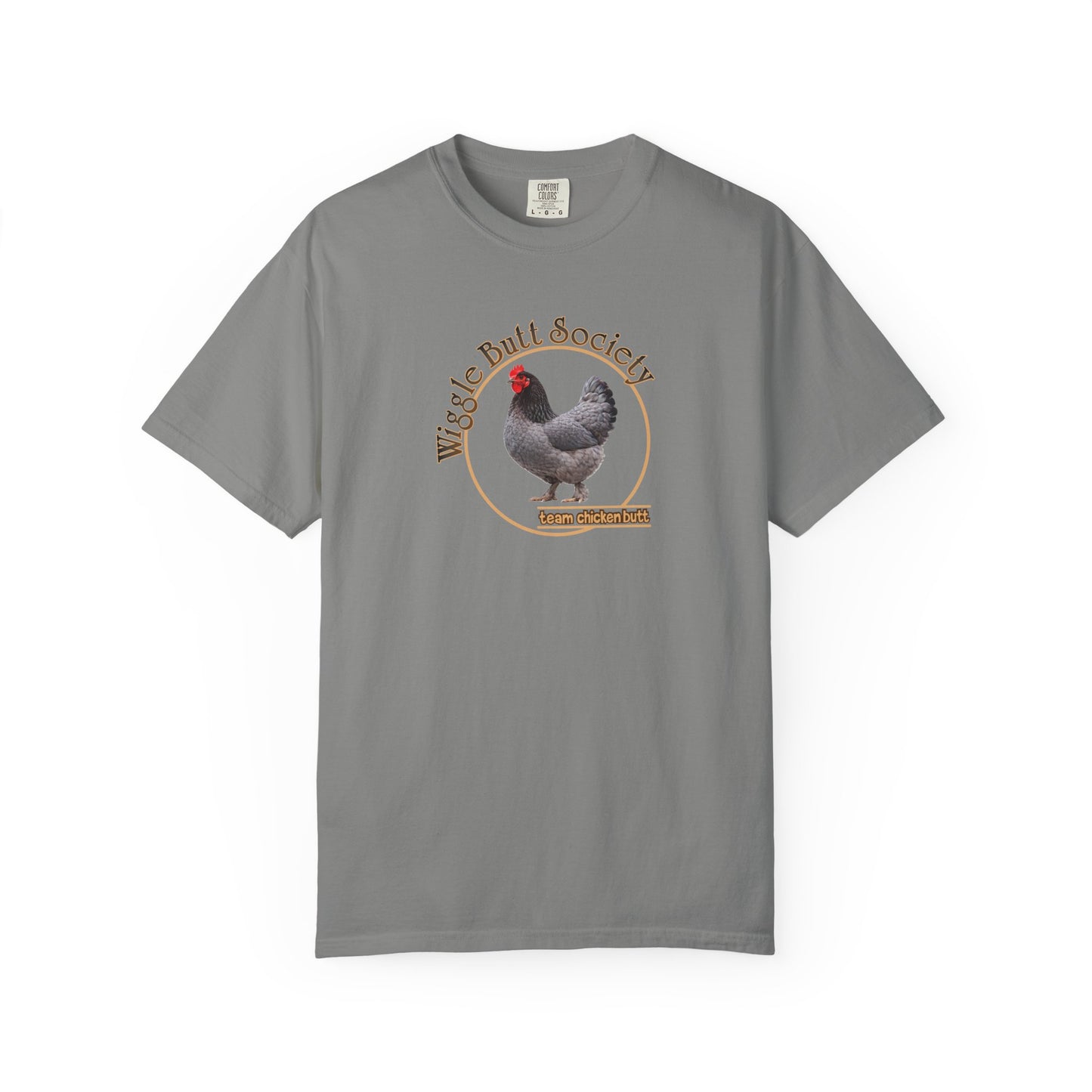 Blue Marron Chicken Butt Crew Tee