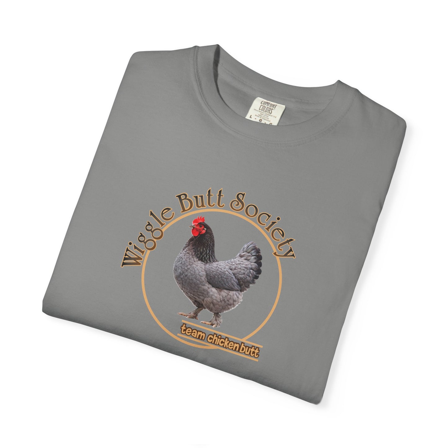 Blue Marron Chicken Butt Crew Tee