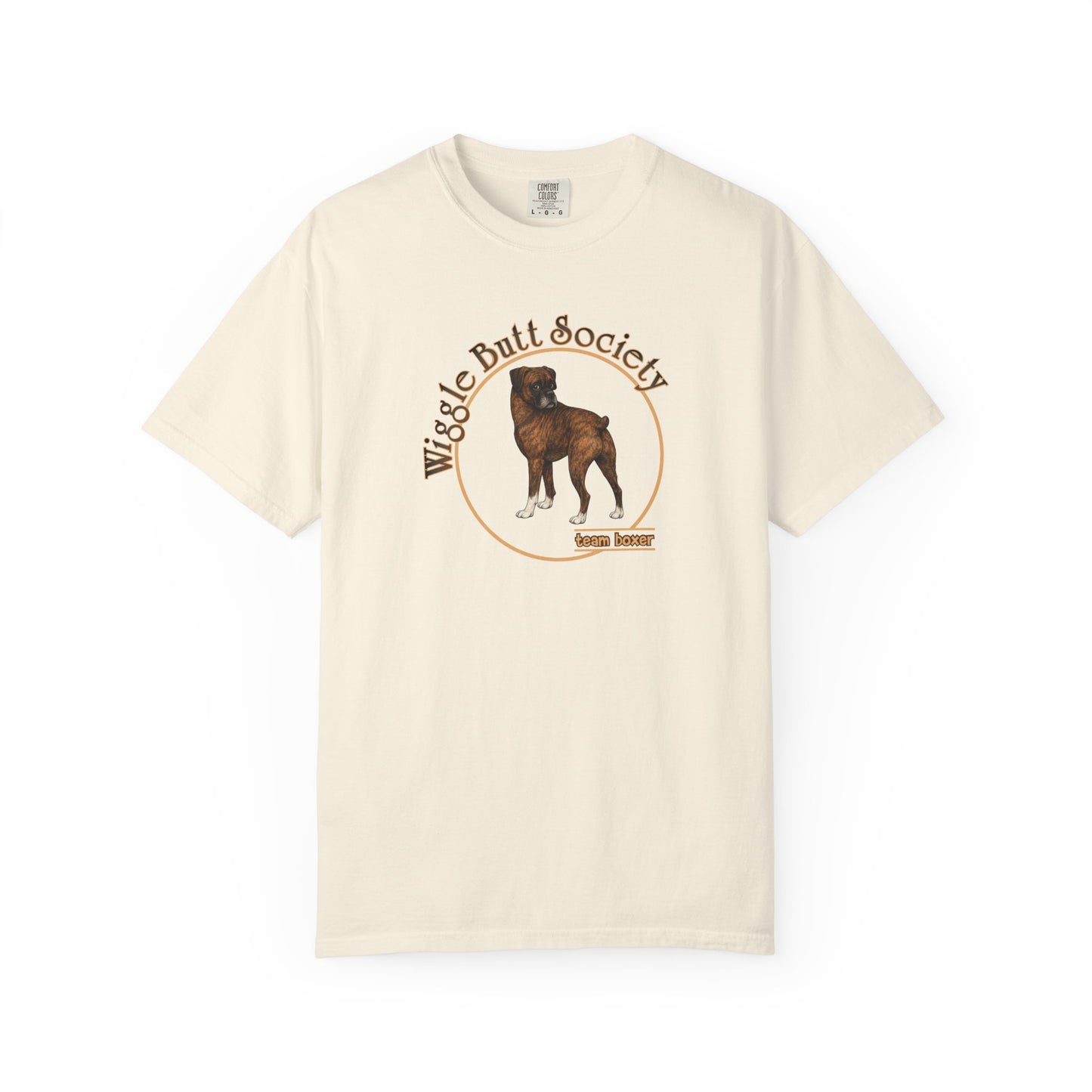 Brindle Boxer Tee - Double Sided - “What Is Personal Space?”