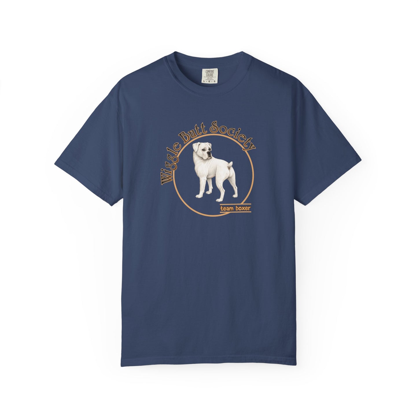 White Boxer Tee - Double Sided - “What Is Personal Space?”