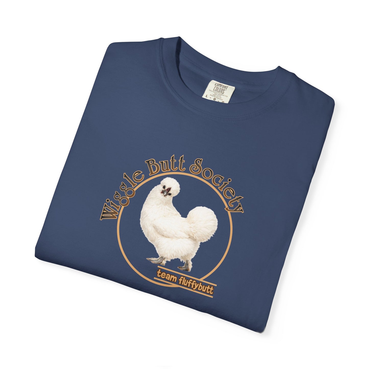 White Silkie Fluffy Butt Crew Tee