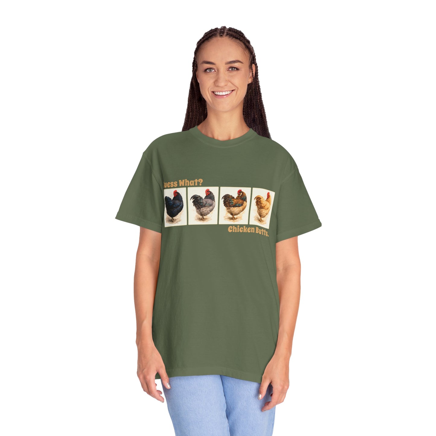 Guess What? Chicken Butts. - Vintage Chicken Tee