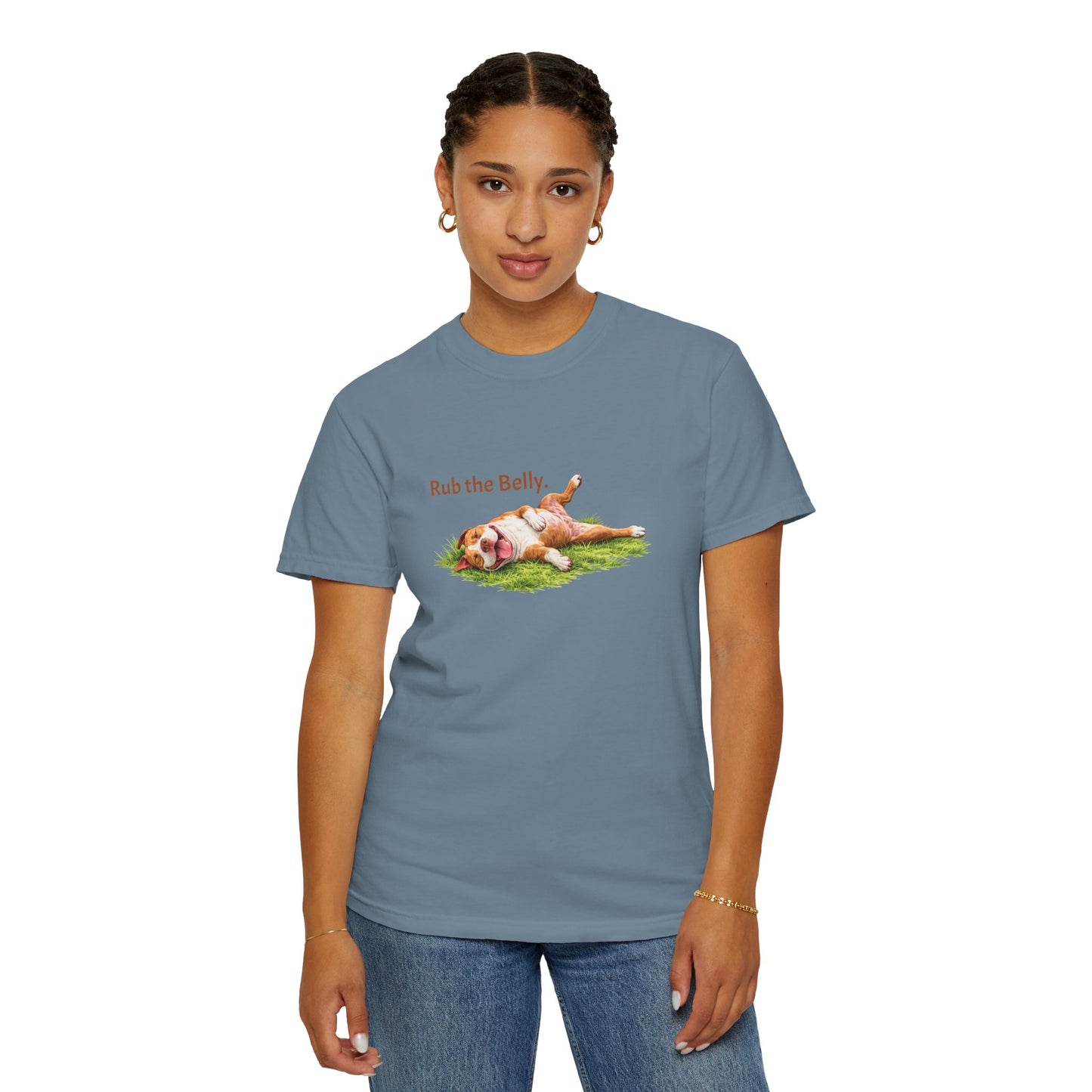 Rub the Belly. Pittie Tee